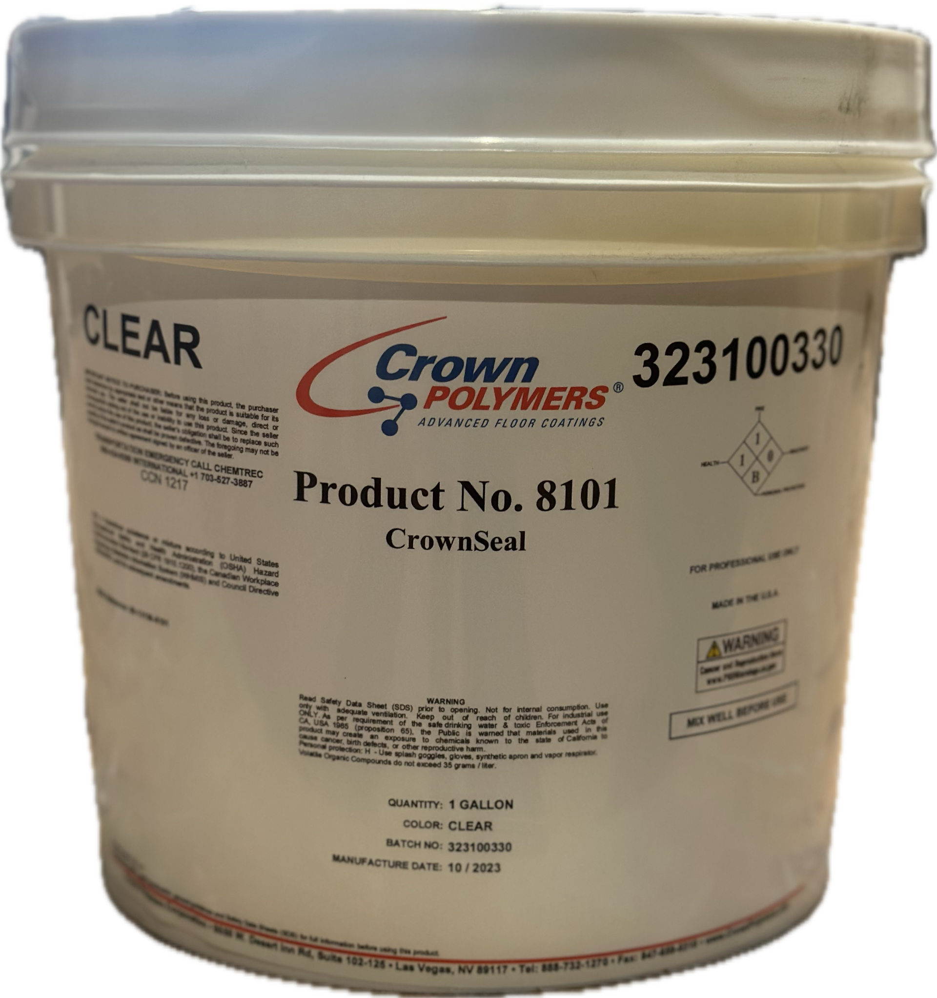 CrownSeal™ 8101 – Waterbased Acrylic Polyurethane (Grout Coat For Flakes)