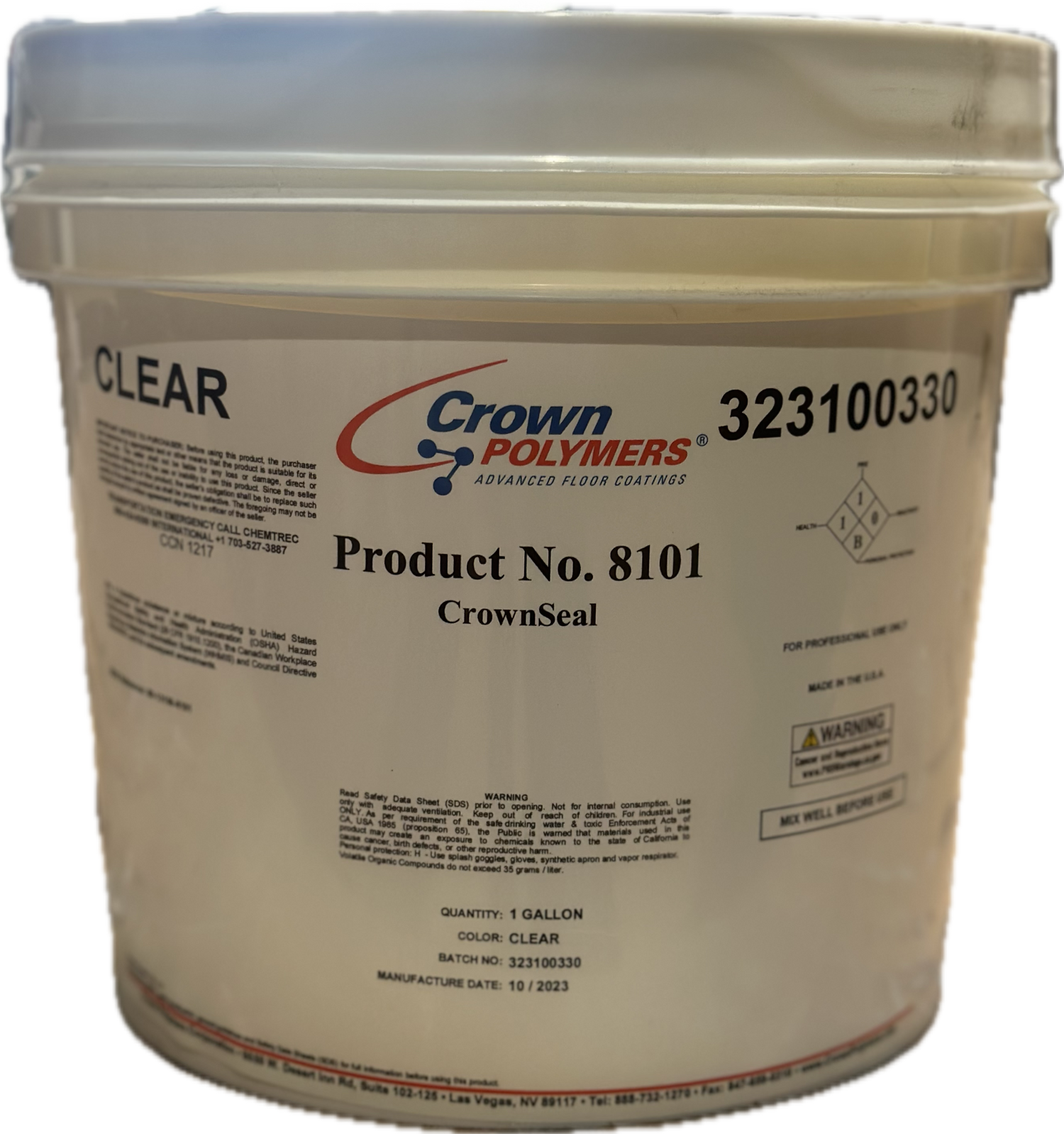 CrownSeal™ 8101 – Waterbased Acrylic Polyurethane (Grout Coat For Flakes)